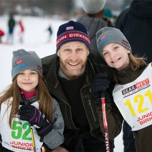 Chiropractor Lancaster PA Keith Krueger History Row HP Dr. Keith Krueger with his daughters having a great time at a ski center.